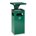 Cendrier poubelle b32 inox vert