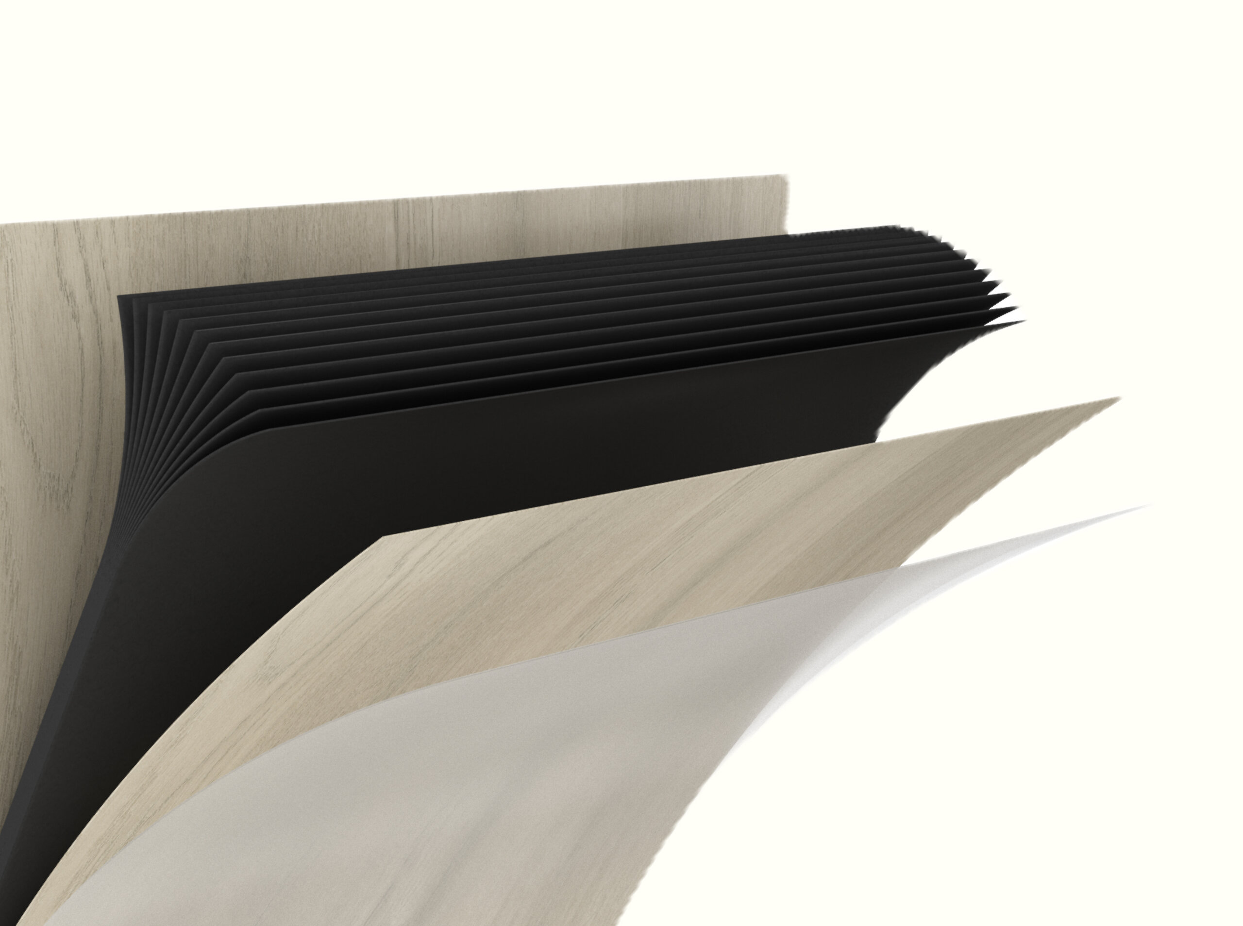 vue éclatée de stratifié hpl compact pour définir sa composition