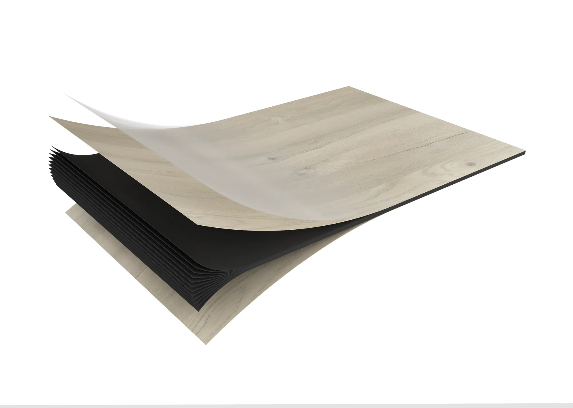 vue éclatée de stratifié hpl compact pour définir sa composition