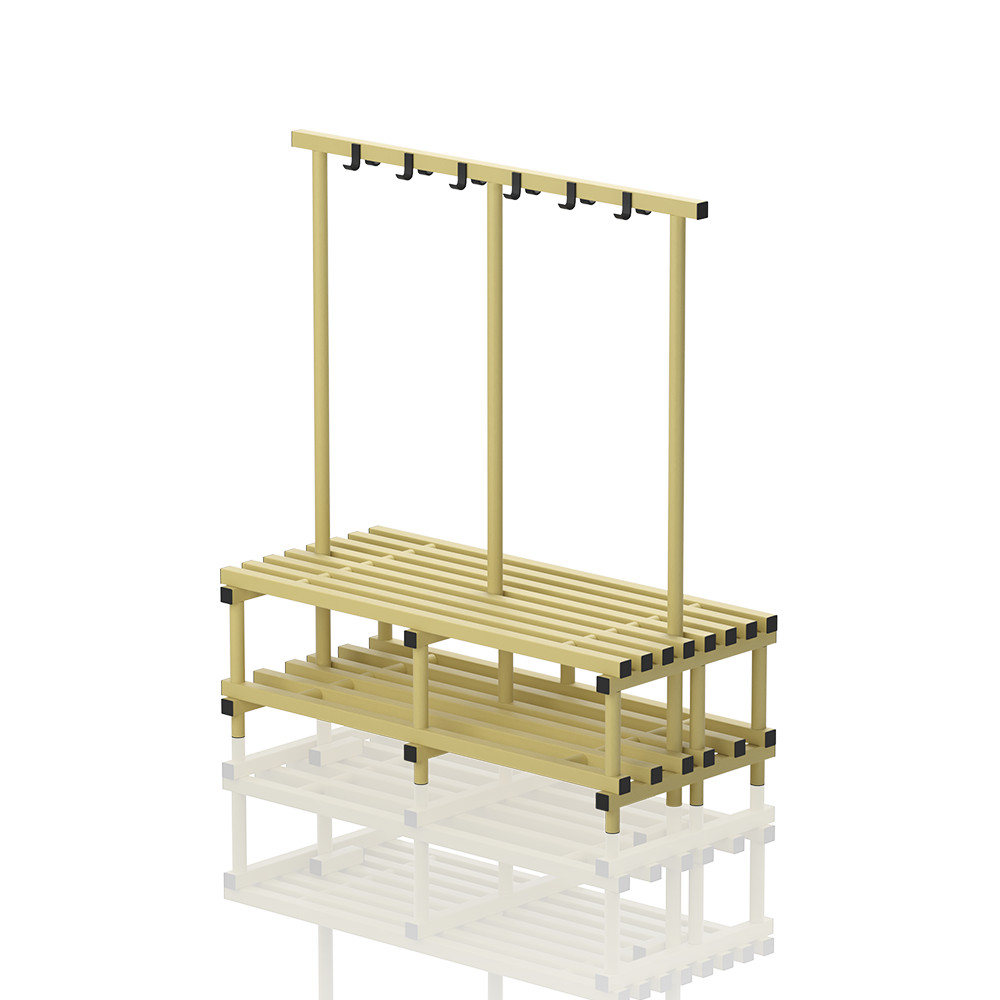 banc double avec pendirie 8144 8148 8152 - jaune