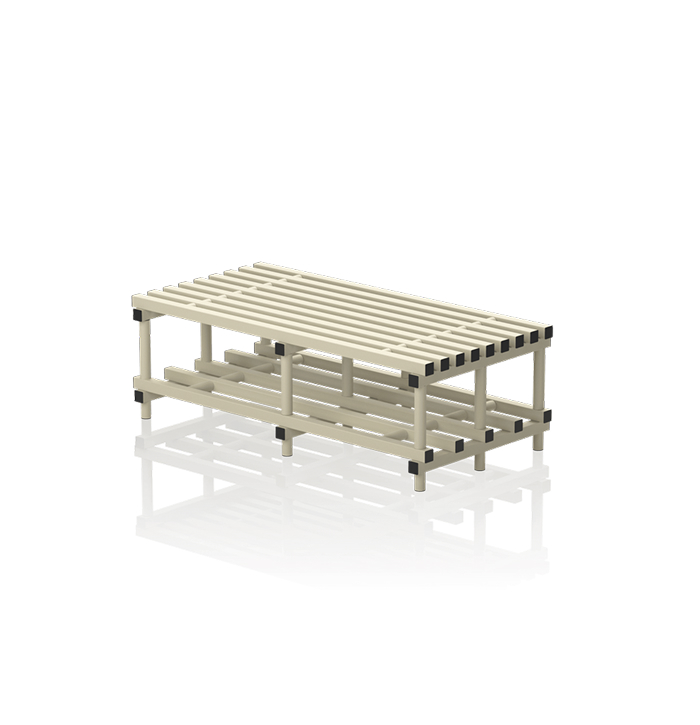 Banc double PVC  BEIGE
