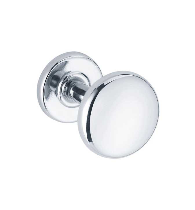 Patère murale ronde chromé