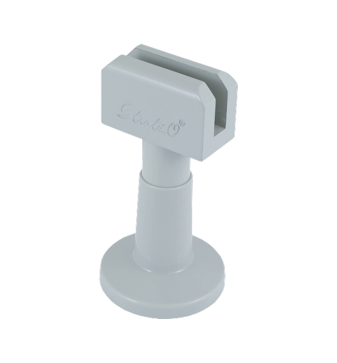 Pied de cabine déshabillage en U gris clair 7038-1